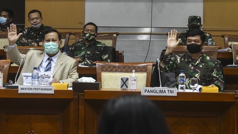 Menhan Prabowo dan Panglima TNI Ikuti Rapat Bahas Ancaman Keamanan di Indonesia - Bagian 1