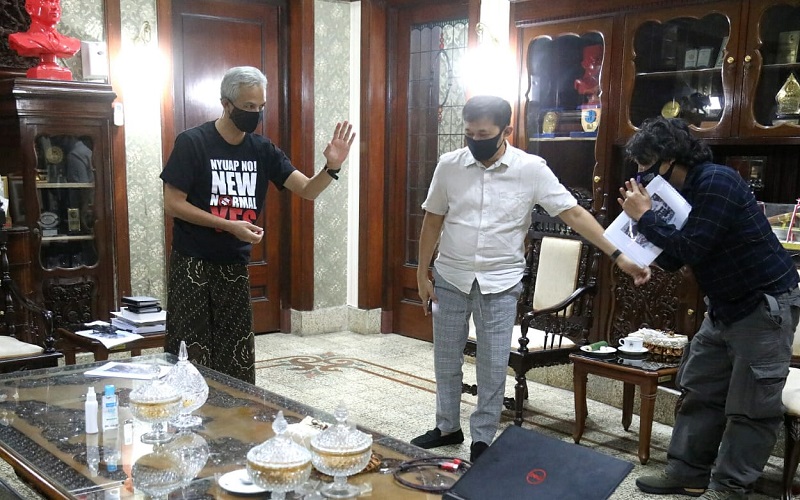 Hanung Bramantyo Izin ke Ganjar Pranowo Gelar Syuting Film Gatotkaca di Semarang