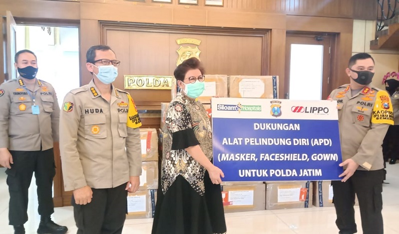 Polda Jatim Terima Bantuan 5.000 APD dari RS Siloam Surabaya