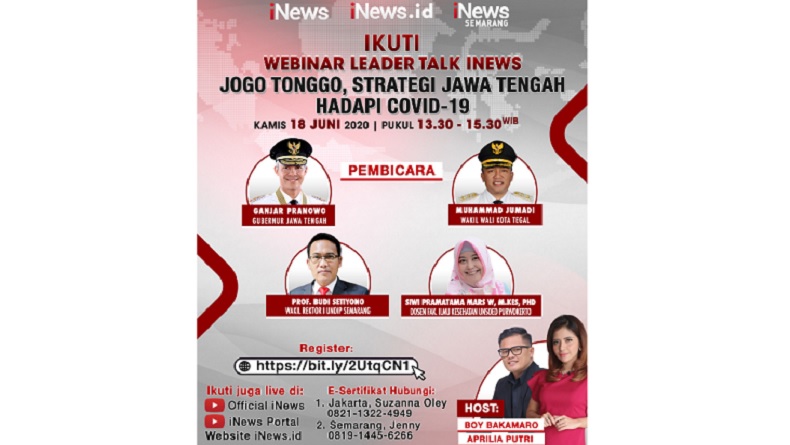 Webinar Leader Talk: Jogo Tonggo, Strategi Jawa Tengah Hadapi Covid-19
