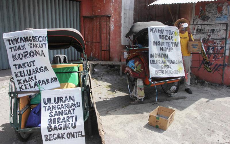 Tukang Becak di Malioboro Terapkan Protokol Kesehatan, Begini Tampilannya