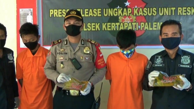 Aksinya Viral di Medsos, 2 Bajing Loncat Asal Palembang Ditangkap Polisi