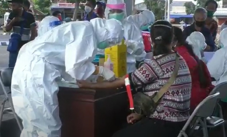 Semua Peserta Rapid Test di Pasar Tradisional Bantaeng Non-Reaktif