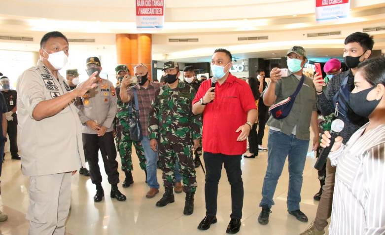 Gubernur Sulut Olly Dondokambey Cek Protokol Kesehatan New Normal di Mantos