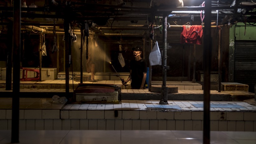 9 Pedagang Positif Virus Corona, Pasar Palmerah Ditutup Sementara - Bagian 1