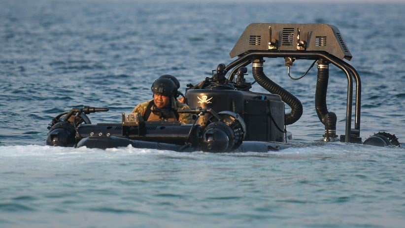 Aksi Prajurit Kopaska Latihan Peperangan Laut Khusus 2020 di Pulau Damar - Bagian 3
