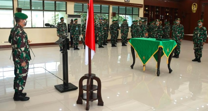 Mutasi TNI, 4 Asisten Kepala Staf Kodam IV/Diponegoro Dirotasi
