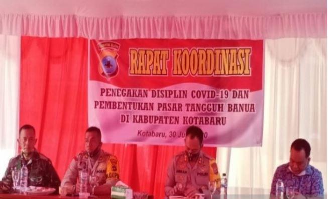 Ada Klaster di Pusat Perbelanjaan, Polres Kotabaru Bentuk Pasar Tangguh Banua
