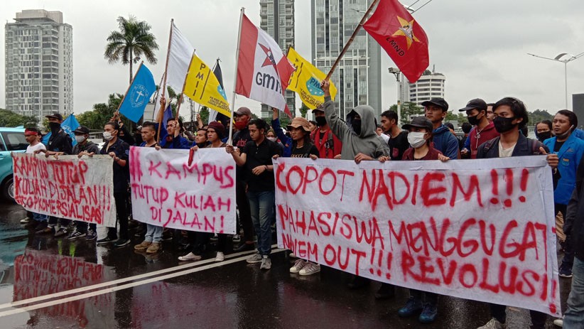 Mahasiswa Unjuk Rasa di Kemendikbud, Tuntut Regulasi Potongan Biaya Pendidikan - Bagian 1