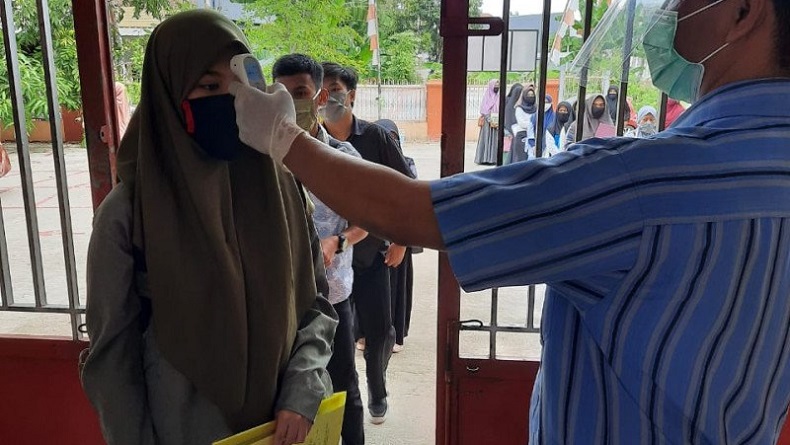 Demam saat Dicek Suhu, Peserta UTBK Unhas Makassar Gagal Ikut Ujian