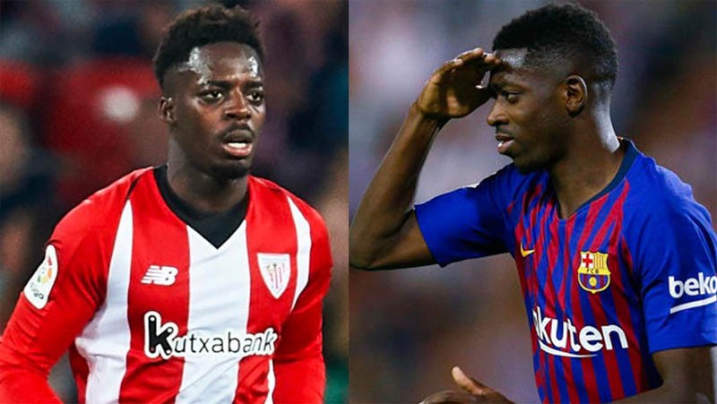 Ousmane Dembele (kanan) mirip dengan Innaki Williams (Foto: As/Marca)