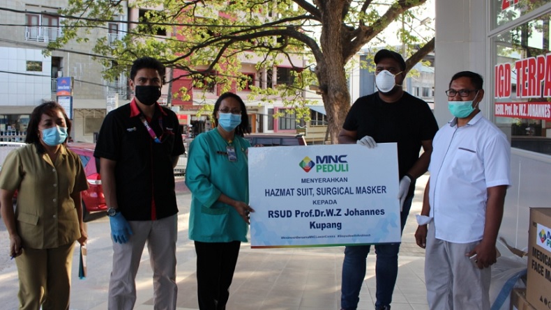 Andmesh dan MNC Peduli Salurkan APD kepada RSUD WZ Johannes Kupang