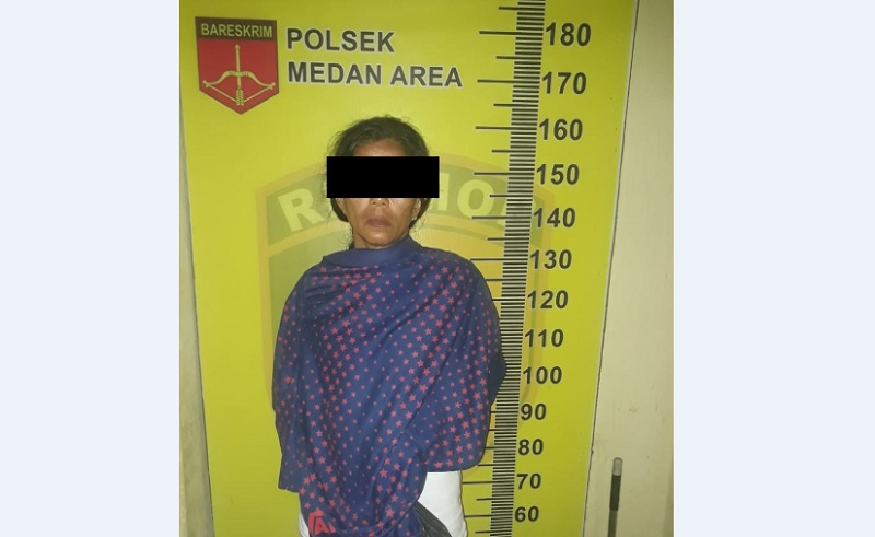 Curi 2 Ponsel dan Dompet, Perempuan Paruh Baya di Medan Ditangkap Polisi