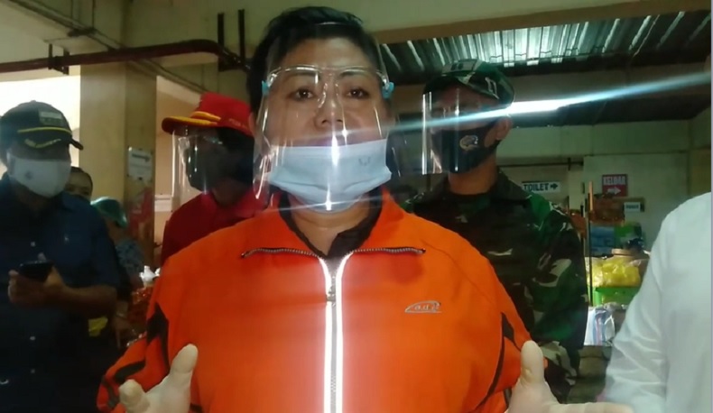 Pedagang Pasar di Karangasem Bali Wajib Tunjukkan Hasil Rapid Test Sebelum Berjualan