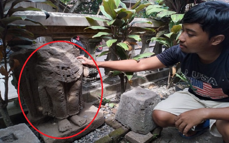 Warga Boyolali Temukan Potongan Kaki Arca saat Gali Makam