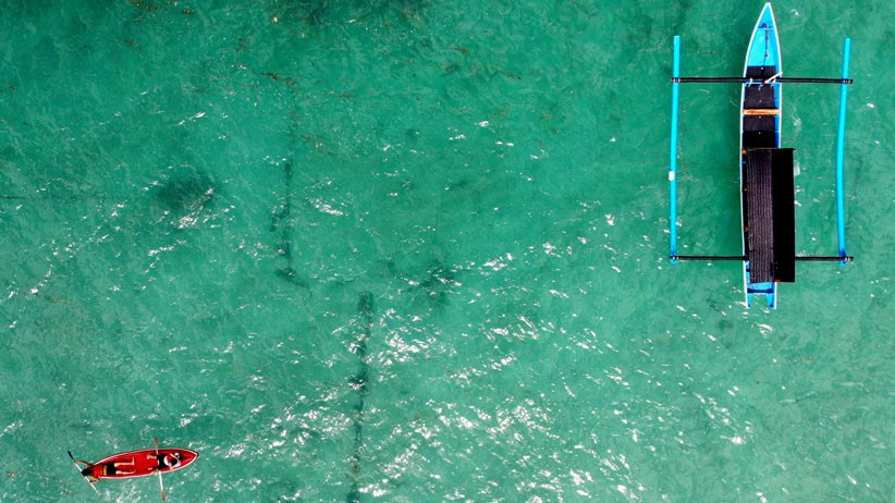 Melihat dari Udara Keindahan Pantai Pandawa Bali - Bagian 2