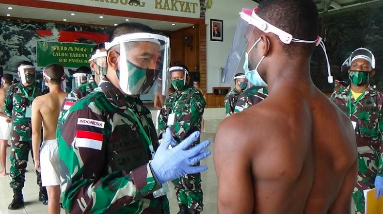 Danrem 174 Merauke Pimpin Sidang Parade Calon Taruna Akmil 2020