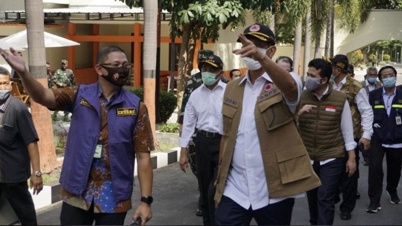 Kunker ke Jatim, Menko PMK Muhadjir Effendy Apresiasi Rumah Pusat Observasi Covid-19