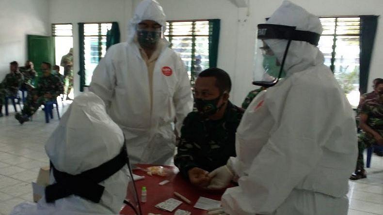 Putus Penyebaran Covid-19,  Kodim 0211 Tapanuli Tengah Rapid Test 180 Prajurit