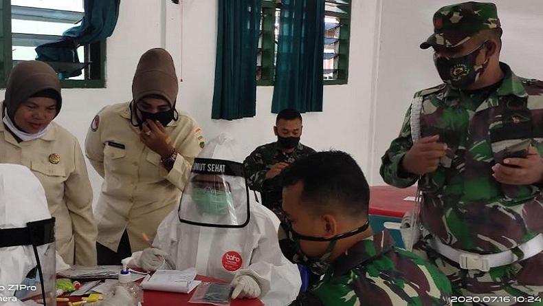 Hasil Rapid Test Anggota Kodim 0211 Tapanuli Tengah, 2 Prajurit Reaktif Covid-19
