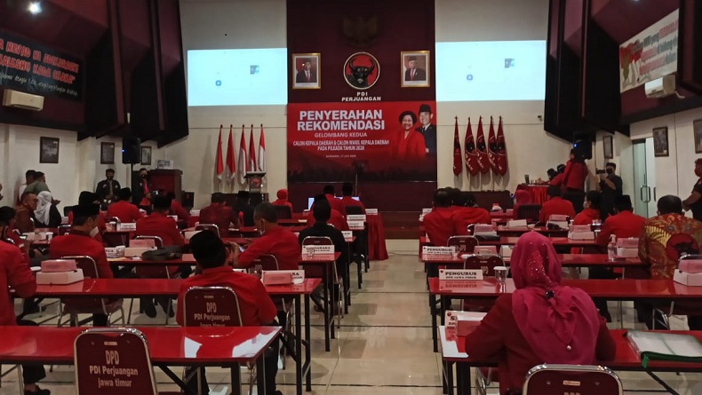 PDIP Umumkan 6 Pasangan Calon Kepala Daerah di Jatim, Ini Nama-Namanya