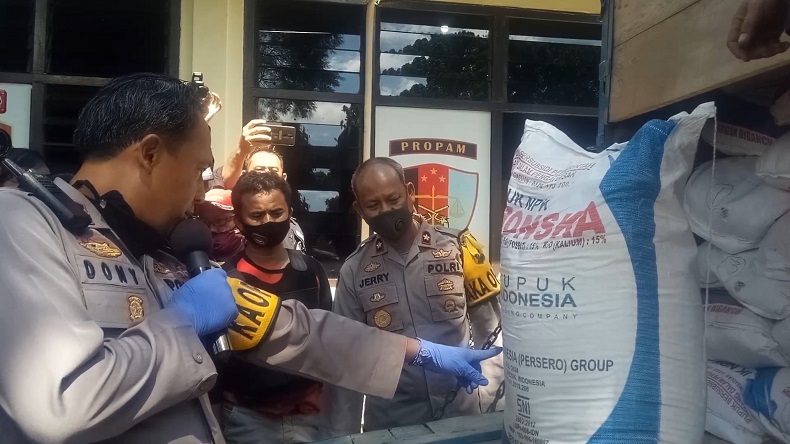 Polres Payakumbuh Gagalkan Penyelundupan 8 Ton Pupuk Subsidi, Pelaku Akan Jual ke Riau