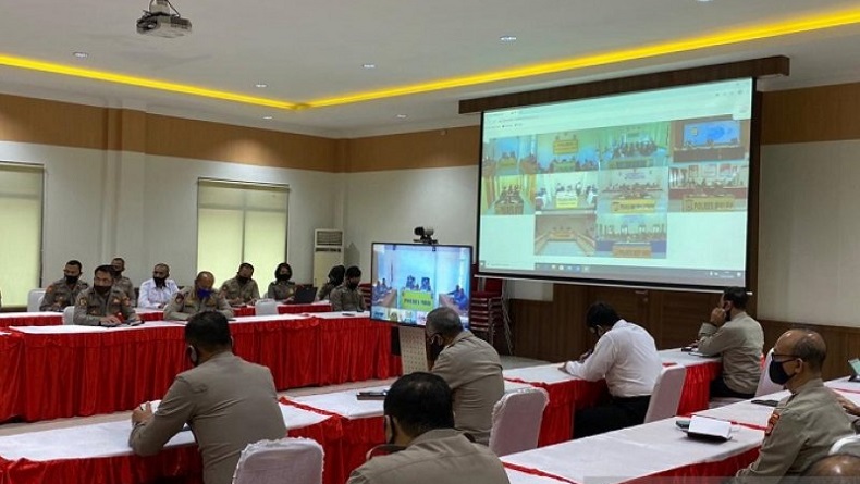 Kapolda Maluku Minta Polres MTB dan Kepulauan Aru Pertahankan Status Zona Hijau Covid-19