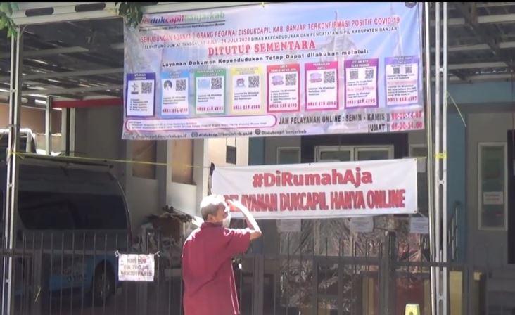 2 Staf Terpapar Covid-19, Kantor Disdukcapil Banjar Ditutup