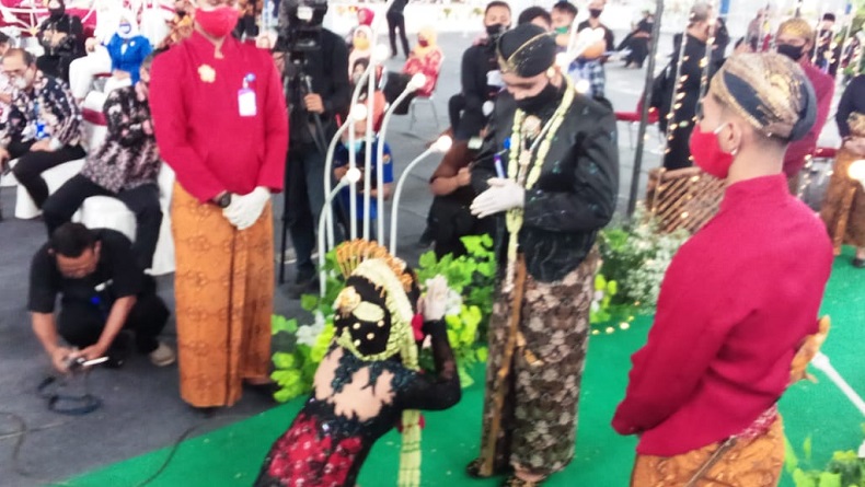 Vendor Pernikahan di Lamongan Gelar Simulasi Resepsi dengan Protokol Kesehatan