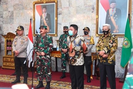 title Panglima TNI Hadi Tjahjanto Sebut Penanganan Covid-19 di Sumsel Layak Dicontoh Panglima TNI Hadi Tjahjanto Sebut Penanganan Covid-19 di Sumsel Layak Dicontoh