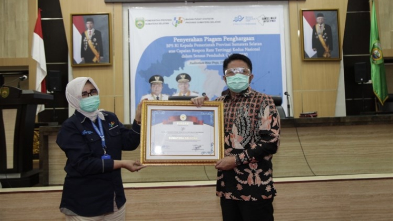 Response Rate Sensus Penduduk Online Sumsel Tertinggi Ke-2 Nasional