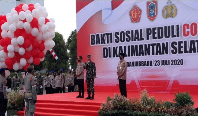 Panglima TNI Apresiasi Warga Kalsel Patuhi Protokol Kesehatan Covid-19