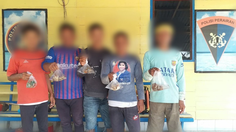 Rusak Terumbu Karang di Pangkep, 5 Nelayan Makassar Diamankan Polisi