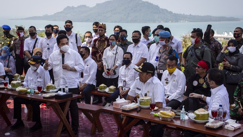3 Menteri Kunjungi Menara Siger Lampung, Bahas Wisata Terpadu Bakauheni - Bagian 1