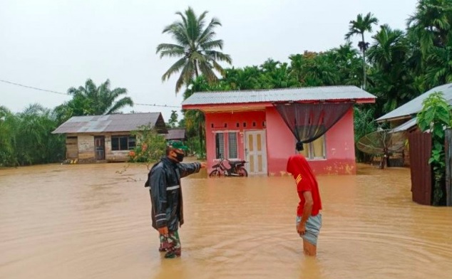 Diguyur Hujan Deras, 5 Kecamatan di Aceh Jaya Terendam Banjir 1 Meter