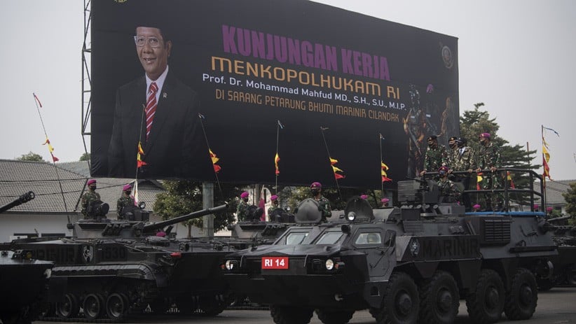 Menko Polhukam Mahfud MD Kunjungi Markas Korps Marinir - Bagian 1