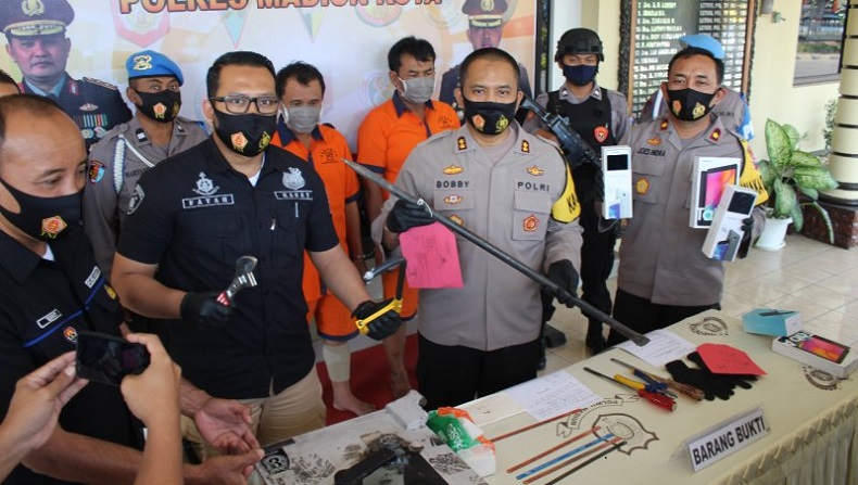 4 Komplotan Maling Ditangkap Polisi, Diproses di Polres Madiun dan Magetan