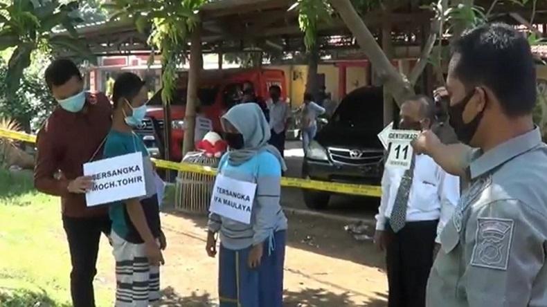 Pertimbangan Keamanan, Pasutri Pembunuh Balita di Pasuruan Reka Ulang di Kantor Polisi