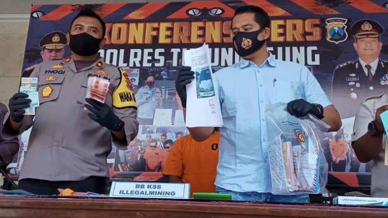 2 Pekan Buron, Pengusaha Tambang Ilegal di Tulungagung Ditangkap