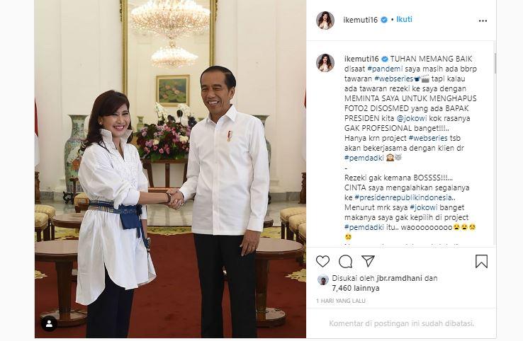 Ini Postingan Artis Ike Muti yang Disomasi Pemprov DKI