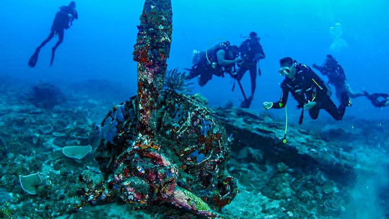 Bangkai Pesawat Bekas Perang Dunia ke-2 Ditemukan di Perairan Jayapura