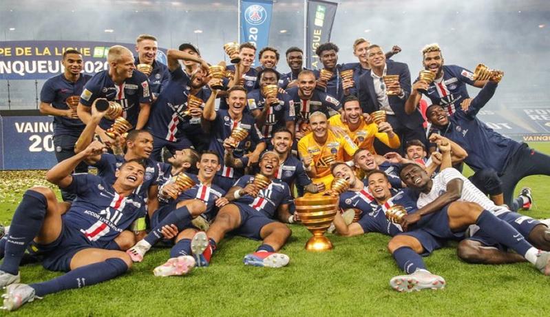 PSG juara Coupe de La Ligue 2019/2020 (Foto: Twitter @PSG_English)