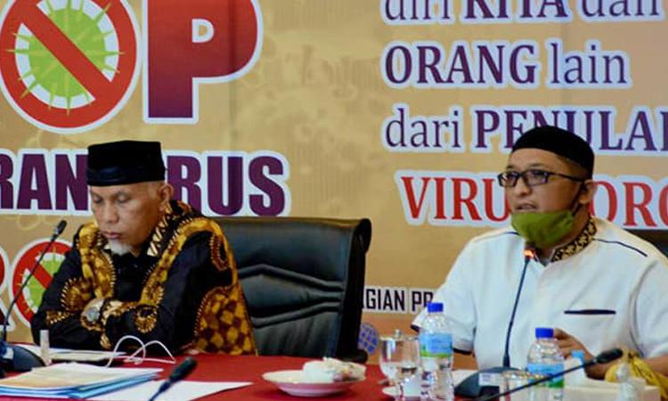 Evaluasi Penanganan Covid-19, Pemkot Padang Awasi Setiap Kegiatan Keramaian
