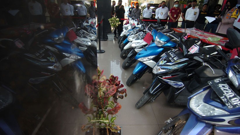 Operasi Jaran Candi, Polres Tegal Sita 8 Motor dan 2 Mobil Curian - Bagian 1