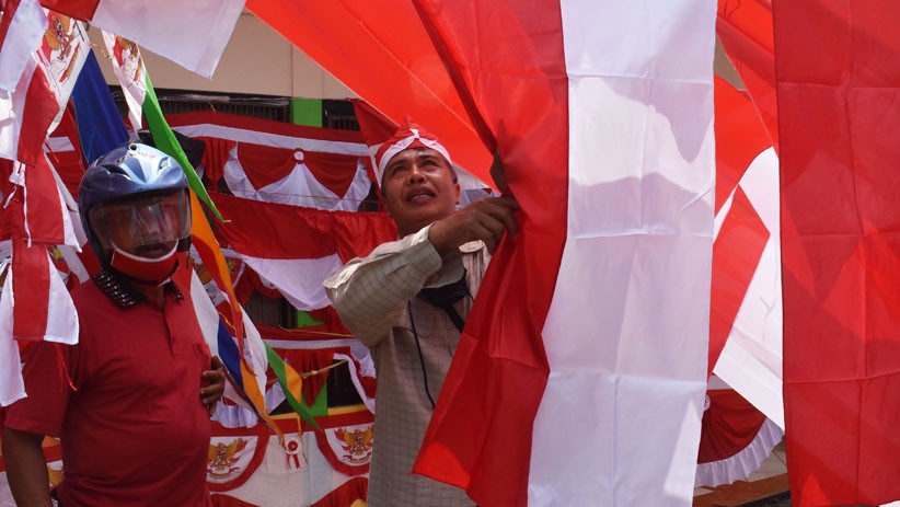 Jelang HUT ke-76 RI, Penjual Benderal Mulai Muncul di Pariaman