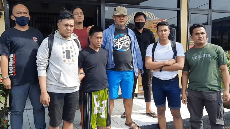Gambar ketua geng motor ditangkap