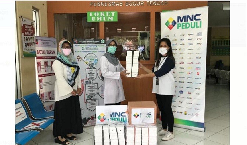 MNC Peduli Salurkan Masker Kain dan Makanan ke Puskesmas Bogor Tengah dan Sempur