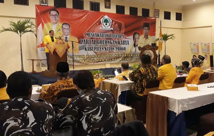  Musda X Partai Golkar Kulonprogo Usung Semangat Membangun Khayangan dan Ngarco Podo