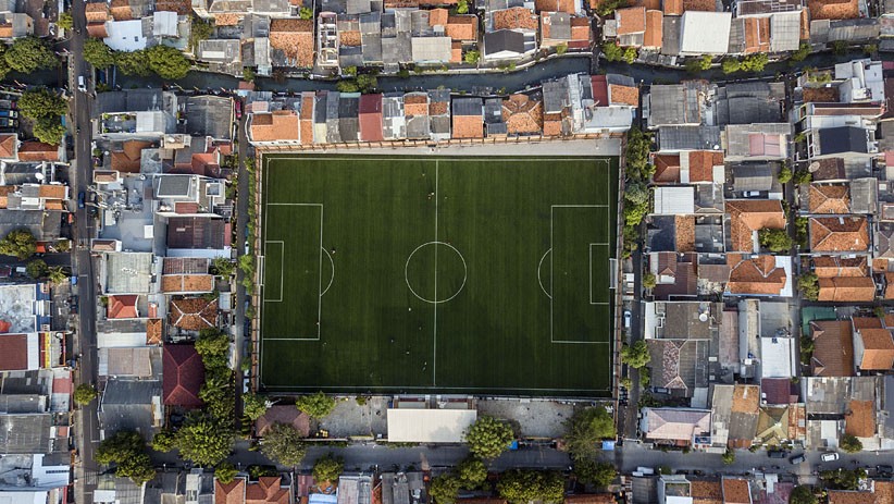 Penampakan Lapangan Sepak Bola PORS di Kemayoran, Pakai Rumput Sintetis dari Italia - Bagian 2