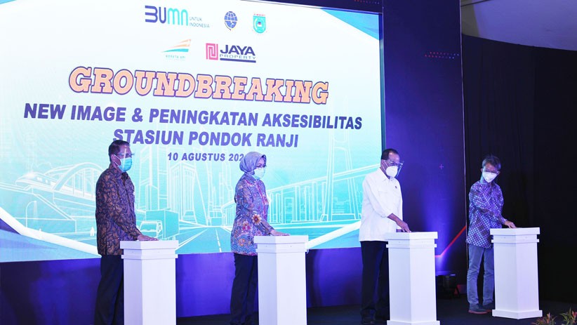 Menhub Groundbreaking Aksesibilitas Stasiun Pondok Ranji - Bagian 2